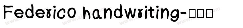 Federico handwriting字体转换